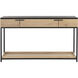 Rosso 55 X 17.75 inch Black / Brown / Matte Black Console Table